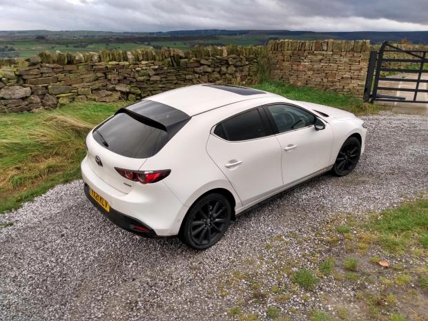 Craven Herald: The Mazda 3 in West Yorkshire surroundings